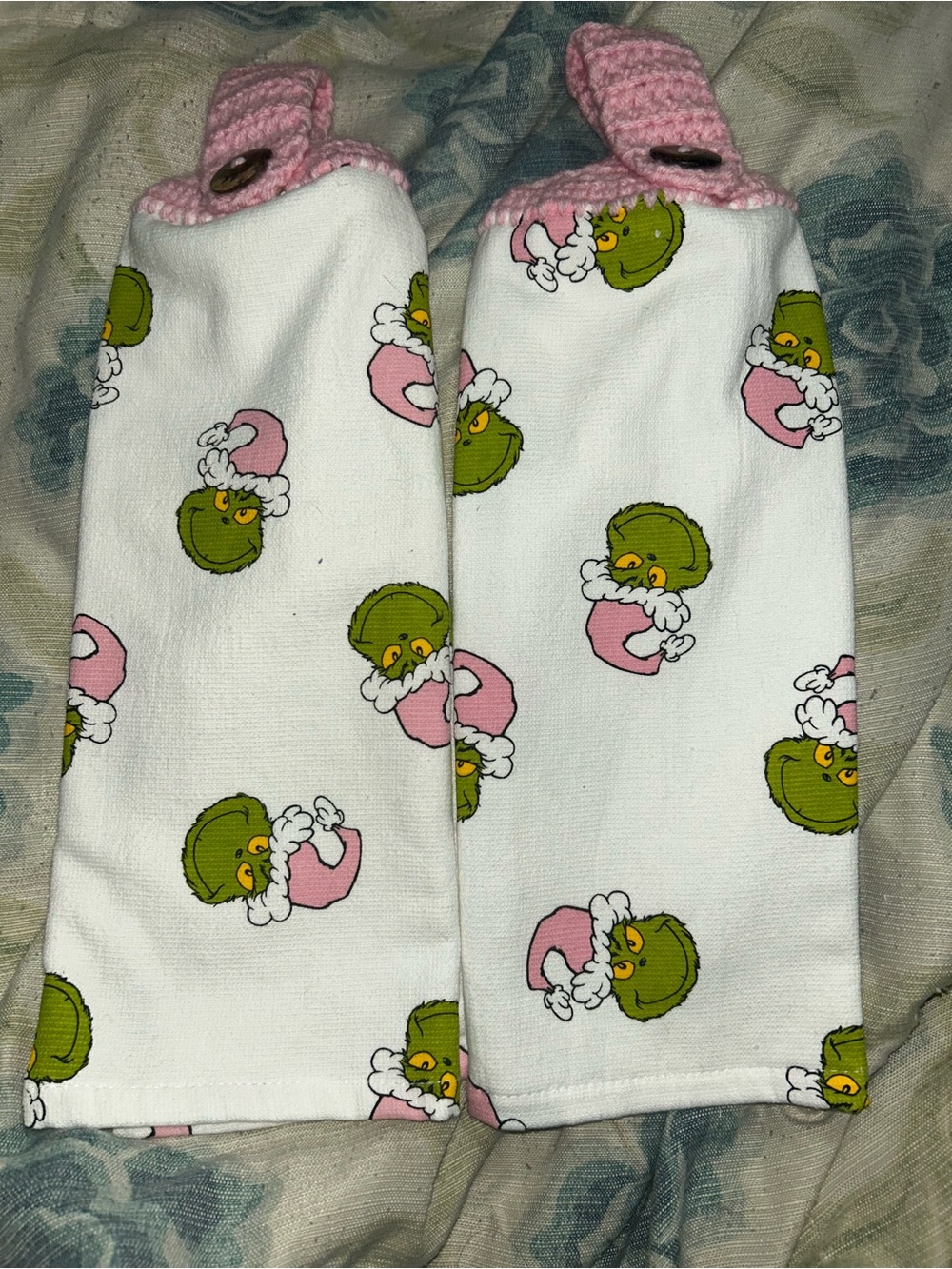 Grinch Christmas Hanging Towel Set